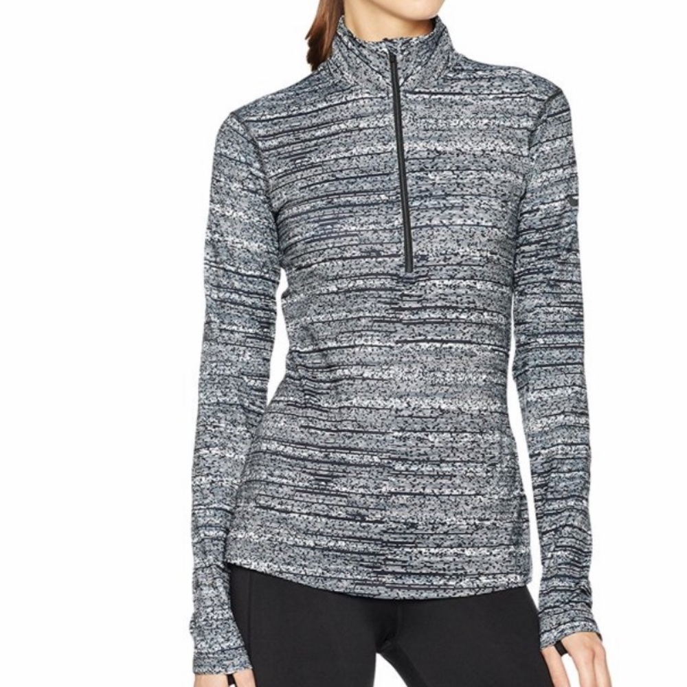 Nike Pro Dri Fit Half Zip Pullover Long Sleeve Top
